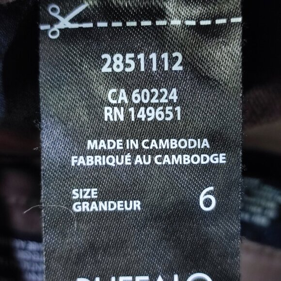 Buffalo Hanna High-rise stretch skinny pants women's size 6 brown - Picture 8 of 13